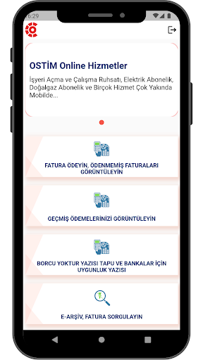 Android application OSTİM Mobil screenshort