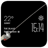 fencing weather widget/clock icon