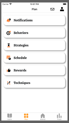 Attend Behavior Screen 3