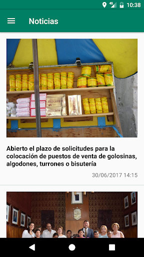 Android application Gáldar screenshort