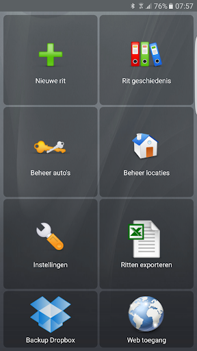 Android application CTA Rit Registratie FULL screenshort