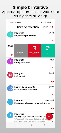 Screenshot of SFR Mail