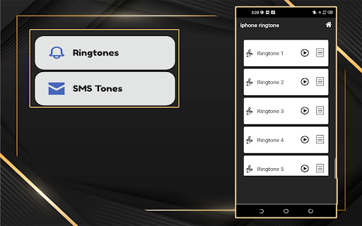 Android application iPhone 15 Ringtone screenshort
