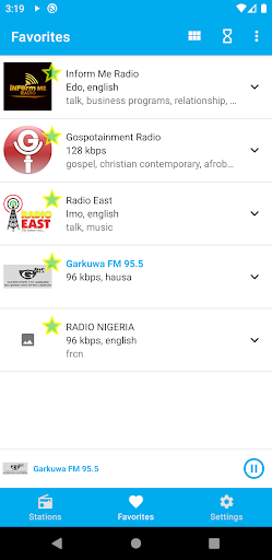 Nigeria Radio Stations Screen 2