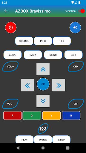 Remote Control for Azbox Screen 2
