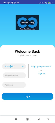 Concept Clarity Learning App Screen 2