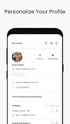 Android application Bumpdate: Social Pregnancy App screenshort