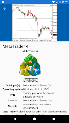 Android application Financial markets screenshort