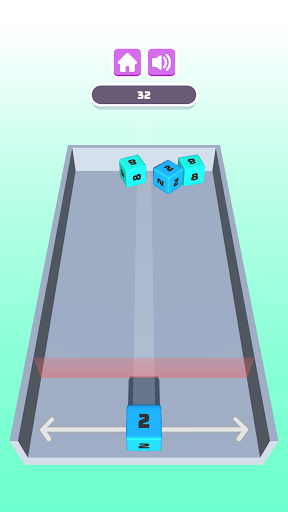 Chain Cube  2048 3D merge puzzle game