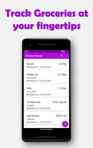 Android application Grocery Planner -Easy Shopping screenshort