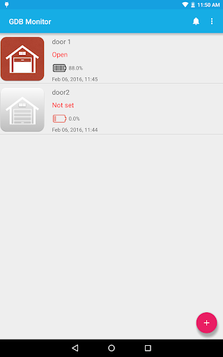 Android application GarageDoorBuddy Monitor screenshort