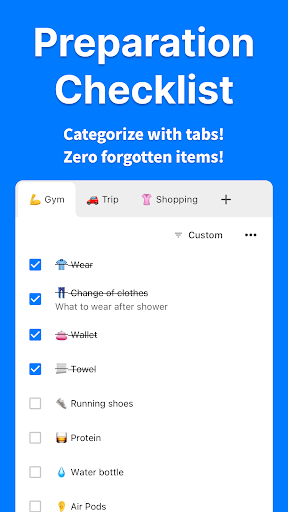 Screenshot of PrepList - Prepare & Remember
