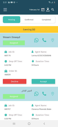 Dari Agent Screen 2