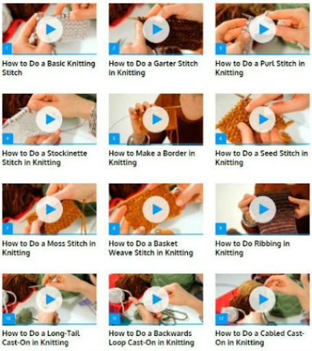 Android application Knitting Stitches (Guide) screenshort
