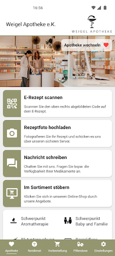Android application Weigel Apotheke screenshort