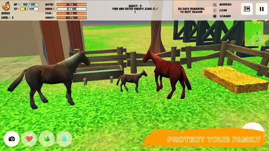 Farm Animals Horse Simulator