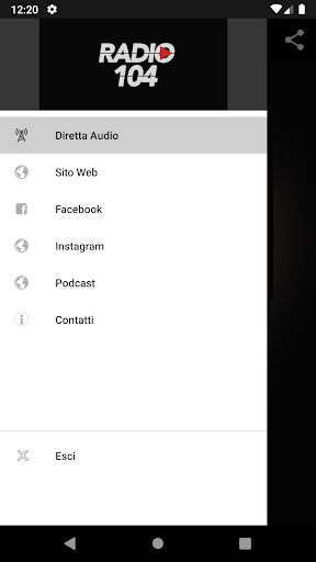 Android application Radio 104 screenshort
