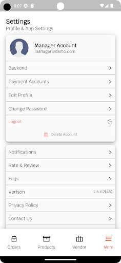 Pick and Go Merchant Screen 2