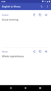 Xhosa to English Translator