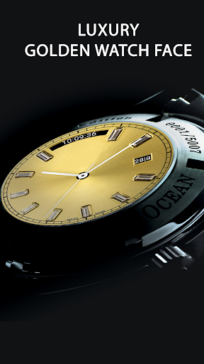 Android application Luxury Golden Watch Face screenshort