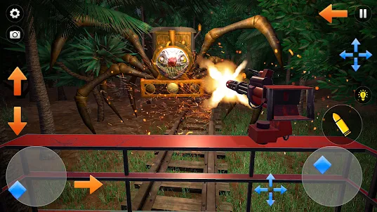 Horror Spider Train in Jungle