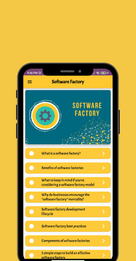 Software Factory Screen 3