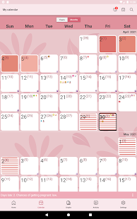 WomanLog Pro Calendar Captura de tela