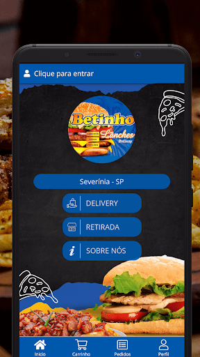 Android application Betinho Lanches screenshort