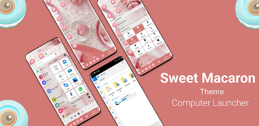 Android application Sweet Macaron Theme screenshort