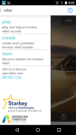 Starkey Relax Screen 3