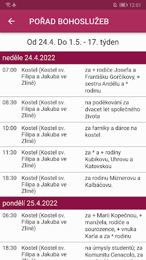 Farnost do kapsy Screen 2