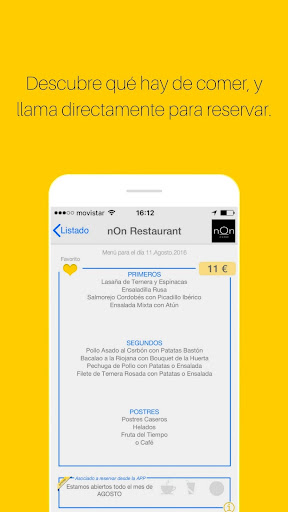 TuMenúEn - APP de Menú del día Screen 2