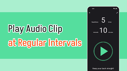 Android application RepeatVoice: Interval Playback screenshort