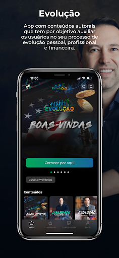 Android application Evolução screenshort