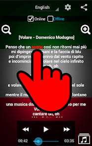 Screenshot 3 Aprender Italiano con Musica android