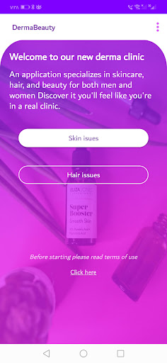 Android application Derma Beauty screenshort