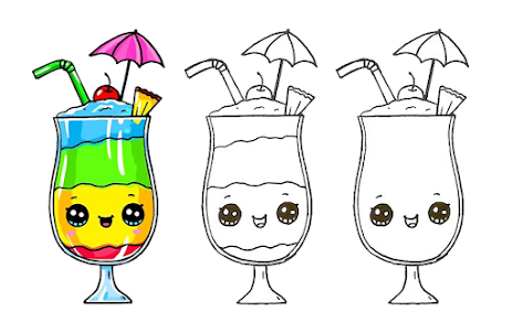 Como desenhar bebida