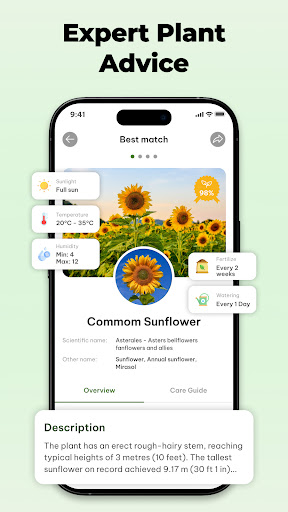 Screenshot of Plant Identifier & Plant Care