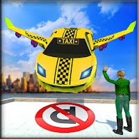 Flying Taxi Car Driving Games