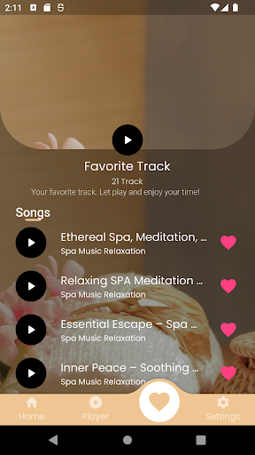 Spa Music Relaxation Screen 2