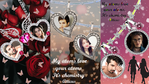 Love Locket Couple Photo Frame