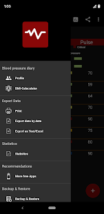 Blood pressure Diary App