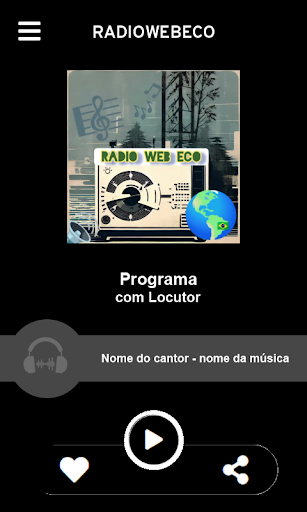 RadioWebECO Screen 2