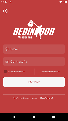Android application REDINDOOR screenshort