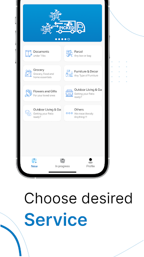 Android application Get It Picked screenshort