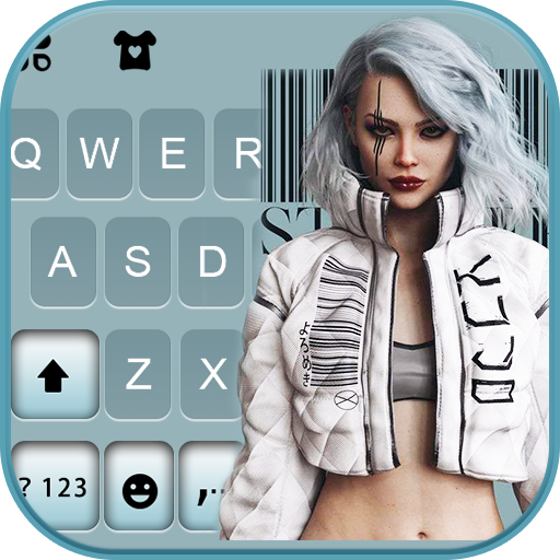 Digital Cool Girl Keyboard Bac logo