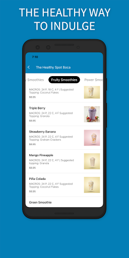 Android application The Healthy Spot screenshort