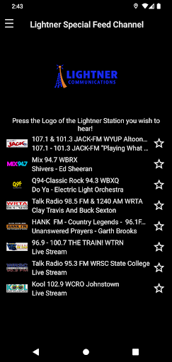 Lightner Radio Screen 2