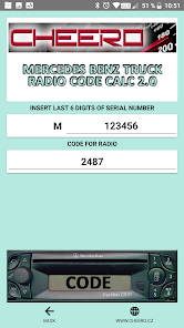 RADIO CODE for MERCEDES TRUCK - Apps on Google Play