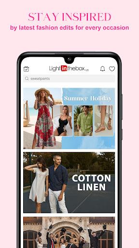 Screenshot of LightInTheBox Online Shopping